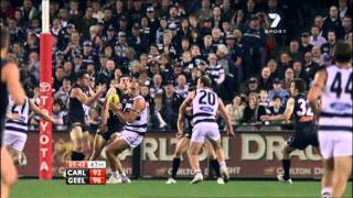 Podsiadly ! Geelong Cats v. Carlton Blues, Rd. 9 , AFL