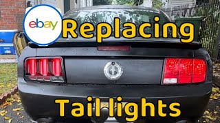 Mustang S197 eBay tail lights installation 2007