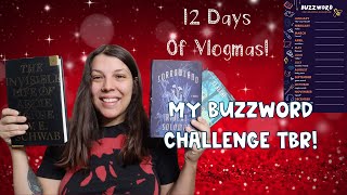 My 2023 Buzzword Challenge TBR + Additional Book Recs! (The 12 Days Of Vlogmas | Day 5!)