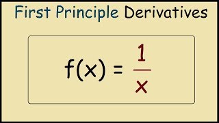 How to differentiate 1/x from first principles