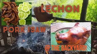 First Time mag Lechon | How to cook PH street food - pork isaw | Life at the Philippine Countryside