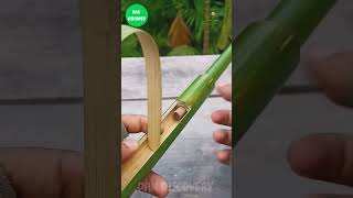 amazing SLINGSHOT made with bamboo 😨😨 #shorts #craft #diy #bamboo