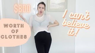 THRIFTING $800 WORTH OF CLOTHES|TRY ON|Best thrift haul I've ever done!