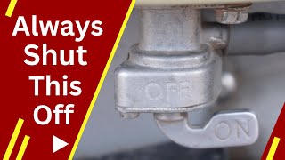 How To Turn Fuel Shut Off Valve ON or OFF