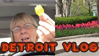 Eating Candy while driving around in Detroit!