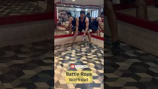 Battle Rope Workout || Core Fitness #motivation #workout #trending #youtubeshorts ##viral #gym