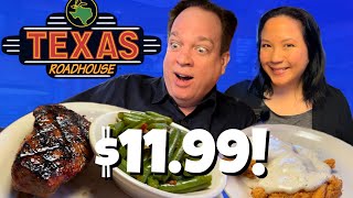 We Ate the CHEAPEST Steak at Texas Roadhouse 🥩