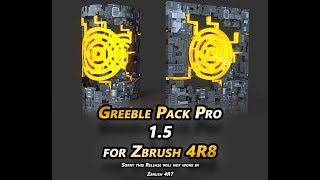 Greeble Pack Pro 1.5 Zbrush 4R8-Whats New