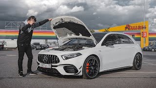 Новый Мерс сломался после обкатки! Mercedes-Benz A45S AMG - Ремонт длиною в месяц!