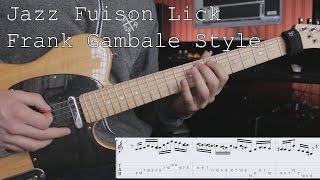 Frank Gambale Style Jazz Fusion Guitar Lick by Andor Osztrogonac