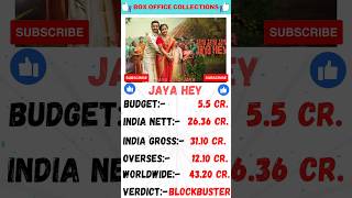 jaya hey movie box office collection✌✌ #shorts #ytshorts #boxofficecollection #viralshorts