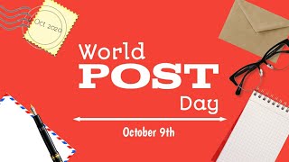 World Postal Day 2020 | World Post Day whatsApp |  World Postal Day status | wishes | quotes