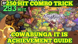 250 hit combo  trick, TMNT Shredders revenge "Cowabunga it is" achievement guide