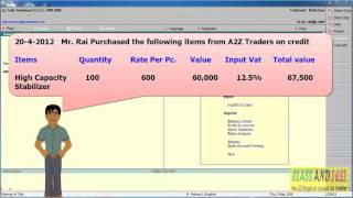 Tally 21 Purchase and Input Vat