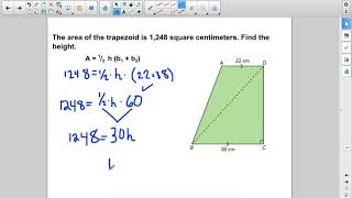 Applying Area of a Trapezoid Formula