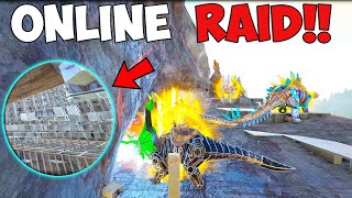 We Attempt To Raid This OP Cave But This Time Online! Ark Road To Alpha E9