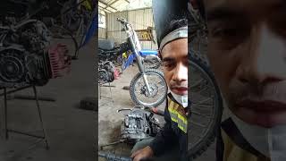 cara cor dudukan postep motor bebek. las blok motor bebek