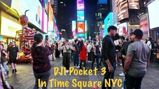 DJI pocket 3 - 4K 24fps - walking tour - NYC Time square - beautiful places