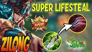 MLBB ZILONG SUPER LIFESTEAL GAMEPLAY