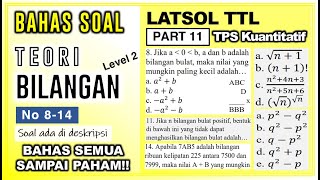 BAHAS SOAL FAVORIT TPS BAB TEORI BILANGAN! (Latsol TTL 11)