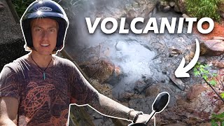 We Drove A Motorcycle To A Volcano!