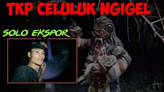 Leak celuluk ngigel di atas batu besar ngeregeh