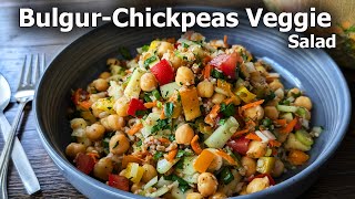 Bulgur Salad with Chickpeas and Vegetables | Bulgur Salad Recipe