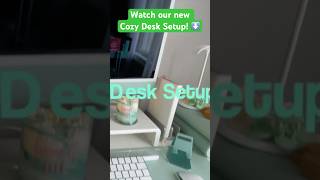 Watch our new Cozy Desk Setup video on our channel! #desksetup #flexispot #standingdesk #short