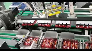 Cartoning for Waffer Stick or Chocolate StickRobotic Pick and Place by Delta Robot(spider robot)