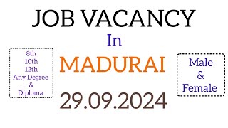 💥 Madurai job 💞 Madurai job vacancy today 🎂Madurai jobs in tamil ☣️ Jobs in Madurai