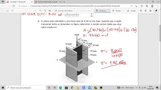 Elementos de Máquinas - Resolução Lista  sobre Tensão Mecânica.