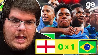 CASIMIRO REAGE A INGLATERRA 0X1 BRASIL - MELHORES MOMENTOS #casimiro