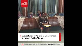 Justice Kudirat Kekere-Ekun Sworn in as Nigeria's Chief Judge