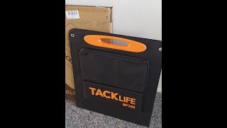 TackLife 100 Watt Portable Folding Solar Panel - Best for Camping & Overlanding