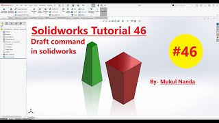 SolidWorks tutorial 46 SolidWorks Tutorial in Hindi || Learn SolidWorks Beginner to Advance Designer