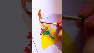 Girl Mandala Art | Mandala Art For Beginners | Mandala Painting | Mandala Drawing | Ink By Mishty |