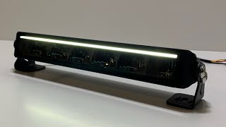 Lightbar dalekosiężny led z homologacją na światła długie i pozycyjne 12-24v L3424