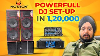 Powefull DJ Setup | 2 Top 3,000Watt, 2 Bass 3,000 Watt, 6,000 Watt Amplifier | Notrox Pro Audio