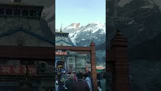 kedarnath temple view #chardham #chardham #kedarnathtemple #utharakhand #mahadev #shiva #himalayas