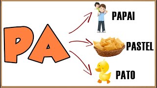 Alfabetização || PA - PE - PI - PO - PU || Aprendendo as Silabas || Família do P || Para Crianças