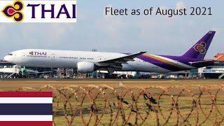 Thai Airways Fleet as of August 2021