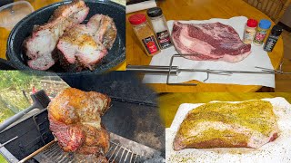 Perfect Brisket: Season with Real Salt & Spices and Cook on a Charcoal Rotisserie in 4½ Hours