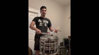 Backseat freestyle I&E solo but it’s on a sling and probably wrong #drums #drummer #drumline #music