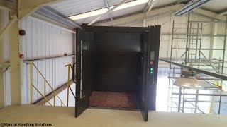 Cladded 1000kg Mezzanine Floor Goods Lift