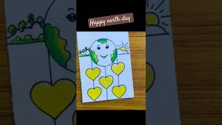 Earth day card making/save earth craft #shorts #earthday #viralshorts #viralvedio #saveearth #craft