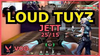 MVP! LOUD Tuyz as JETT on SPLIT | Valorant Pro VOD!