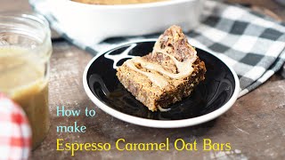 Espresso Caramel Oat Bars