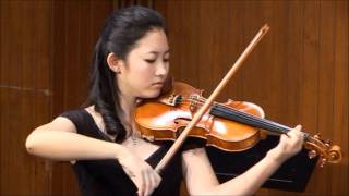 Giustina Chu played Mozart - Violin Sonata No. 21 in E minor K. 304 - 2nd movement