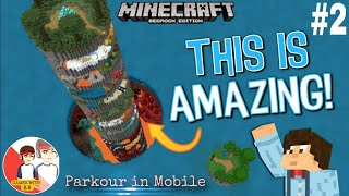 How to play Parkour spiral in Minecraft 🤯 || Play Parkour in Mobile Easily🤔