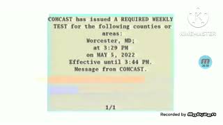 Comcast Emergency Alert System - Required Weekly Test (May 5, 2022; 3:29pm) in G Major 7